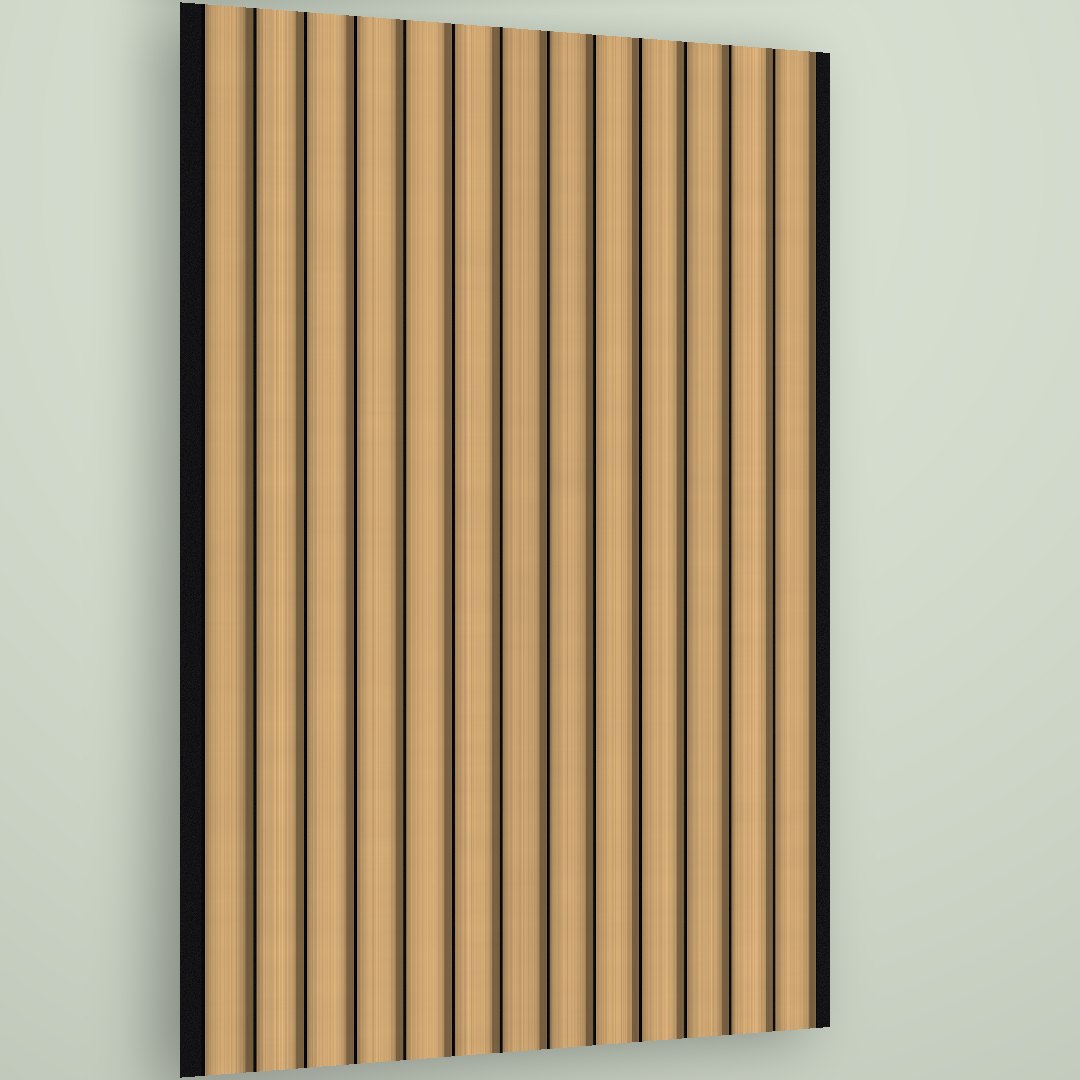 Linden Fluted Wall Panel — Light Oak