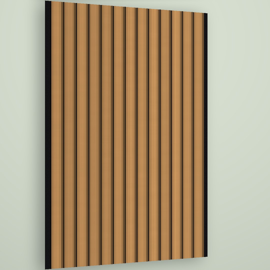Linden Fluted Wall Panel — Oak